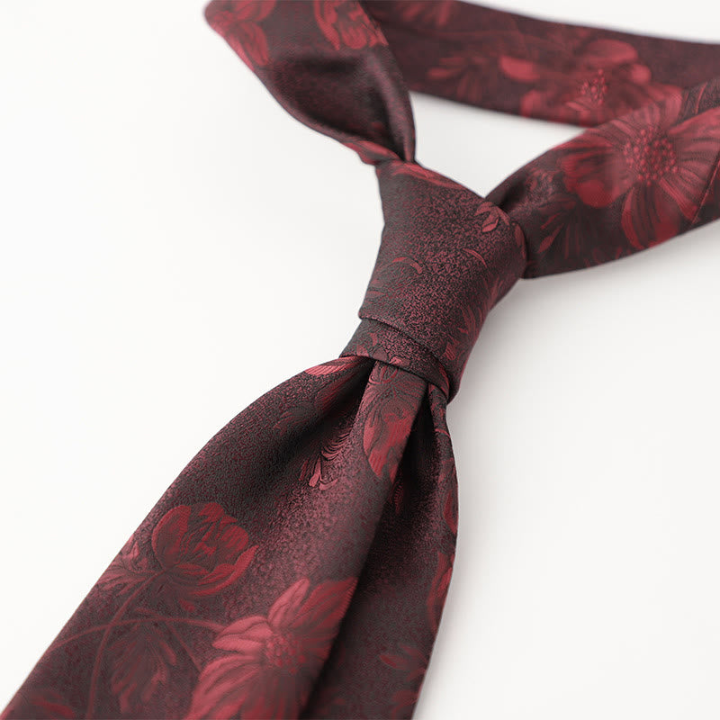 Men's Ornate Patterned Silk-Like Fabric Neckties - Style #12 - image 13