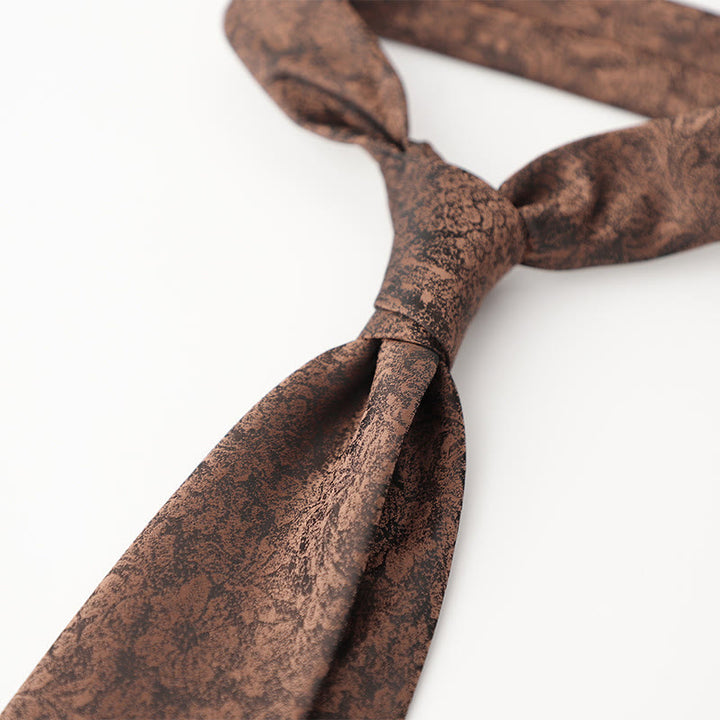 Men's Ornate Patterned Silk-Like Fabric Neckties - image 29