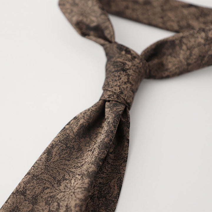 Men's Ornate Patterned Silk-Like Fabric Neckties - Style #15 - image 16