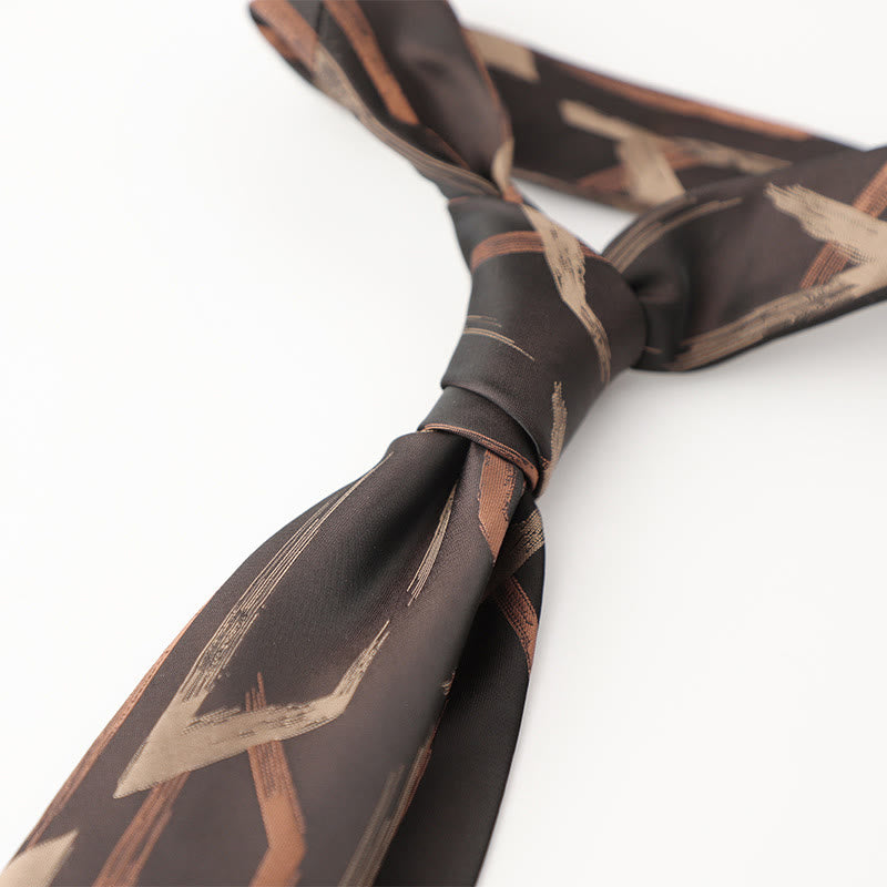 Men's Ornate Patterned Silk-Like Fabric Neckties - Style #16 - image 17