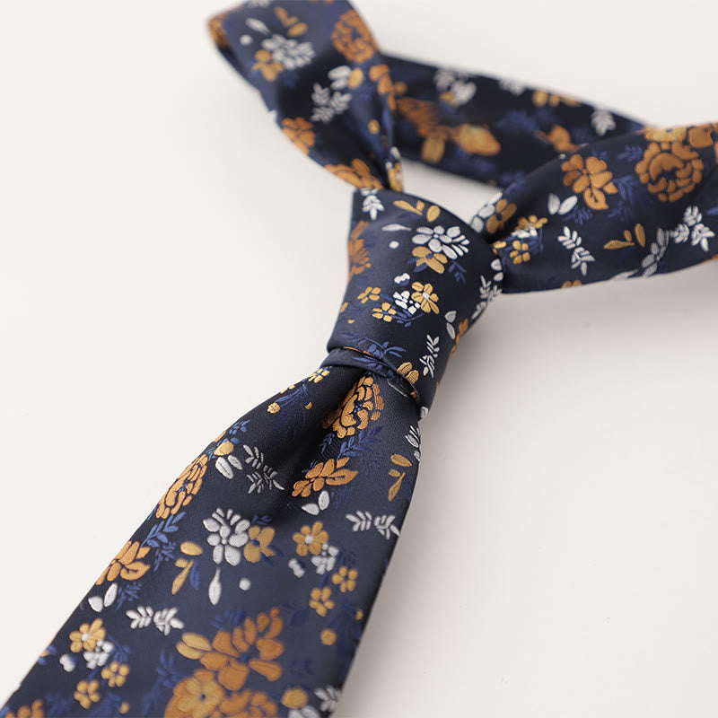 Men's Ornate Patterned Silk-Like Fabric Neckties - Style #19 - image 20