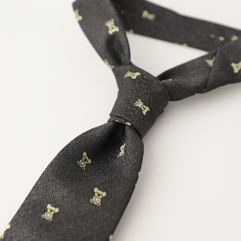 Men's Ornate Patterned Silk-Like Fabric Neckties - Style #26 - image 27