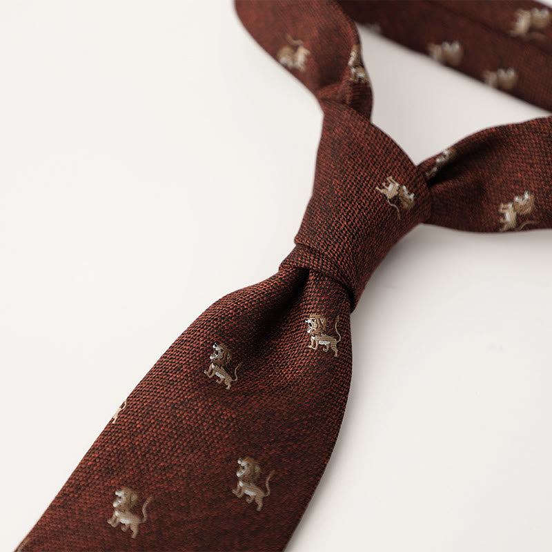 Men's Ornate Patterned Silk-Like Fabric Neckties - image 53
