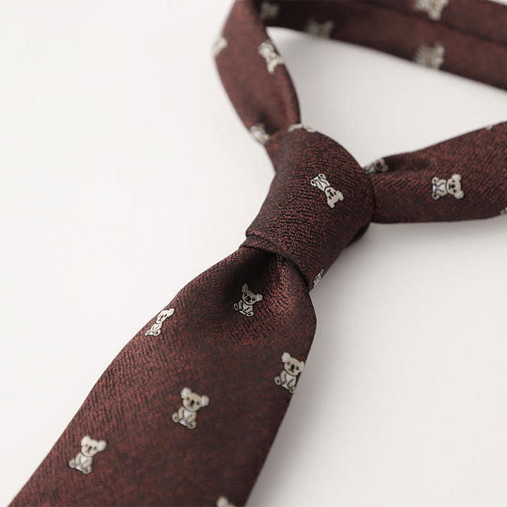 Men's Ornate Patterned Silk-Like Fabric Neckties - Style #23 - image 24