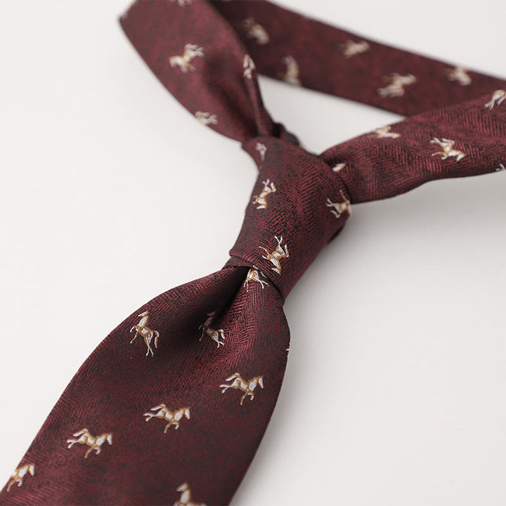 Men's Ornate Patterned Silk-Like Fabric Neckties - Style #28 - image 29