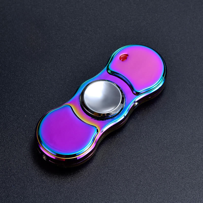 2-in-1 Fingertip Gyro LED Colorful Light Electronic Lighter - Colorful - image 5