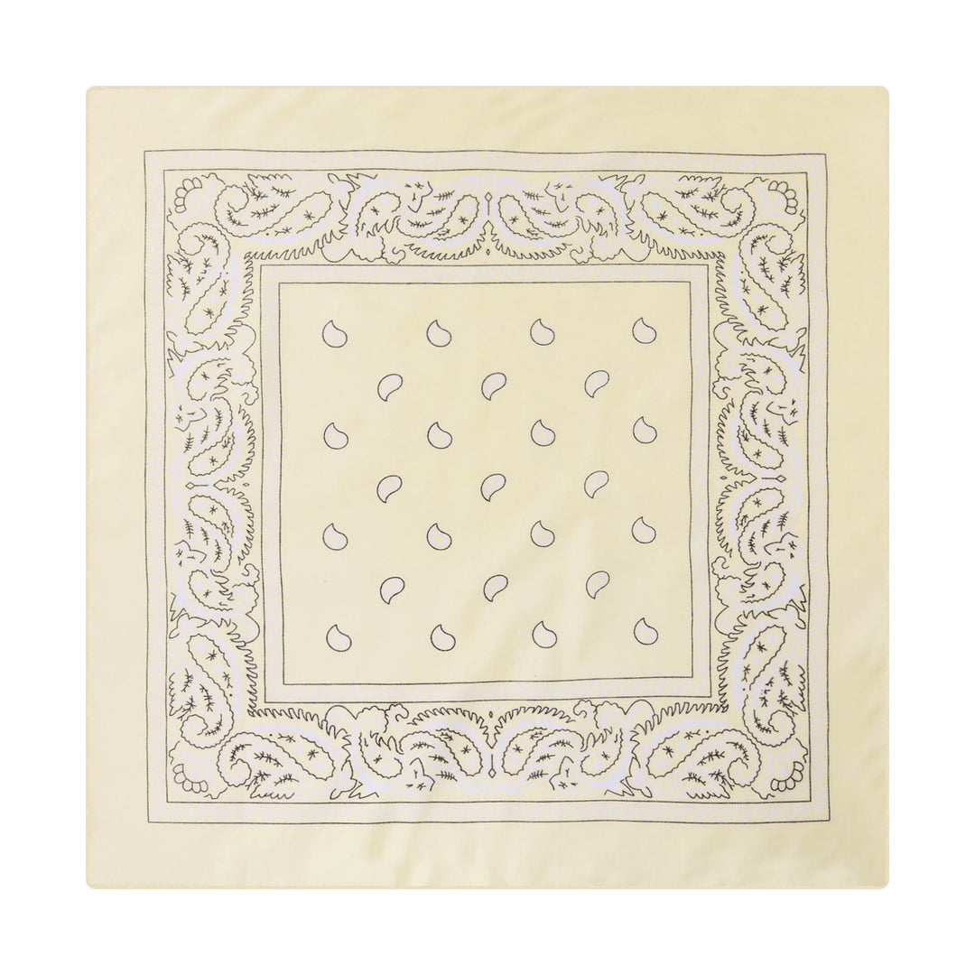 Paisley Cashew Print Pocket Square Brown Sailboat Buckle - Style #6 - image 7