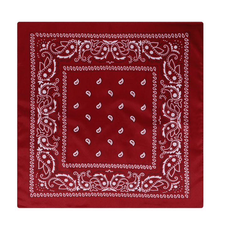 Paisley Cashew Print Pocket Square Brown Sailboat Buckle - Style #18 - image 19
