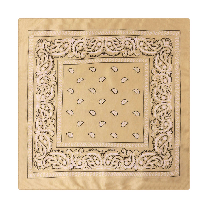 Paisley Cashew Print Pocket Square Brown Sailboat Buckle - Style #7 - image 8