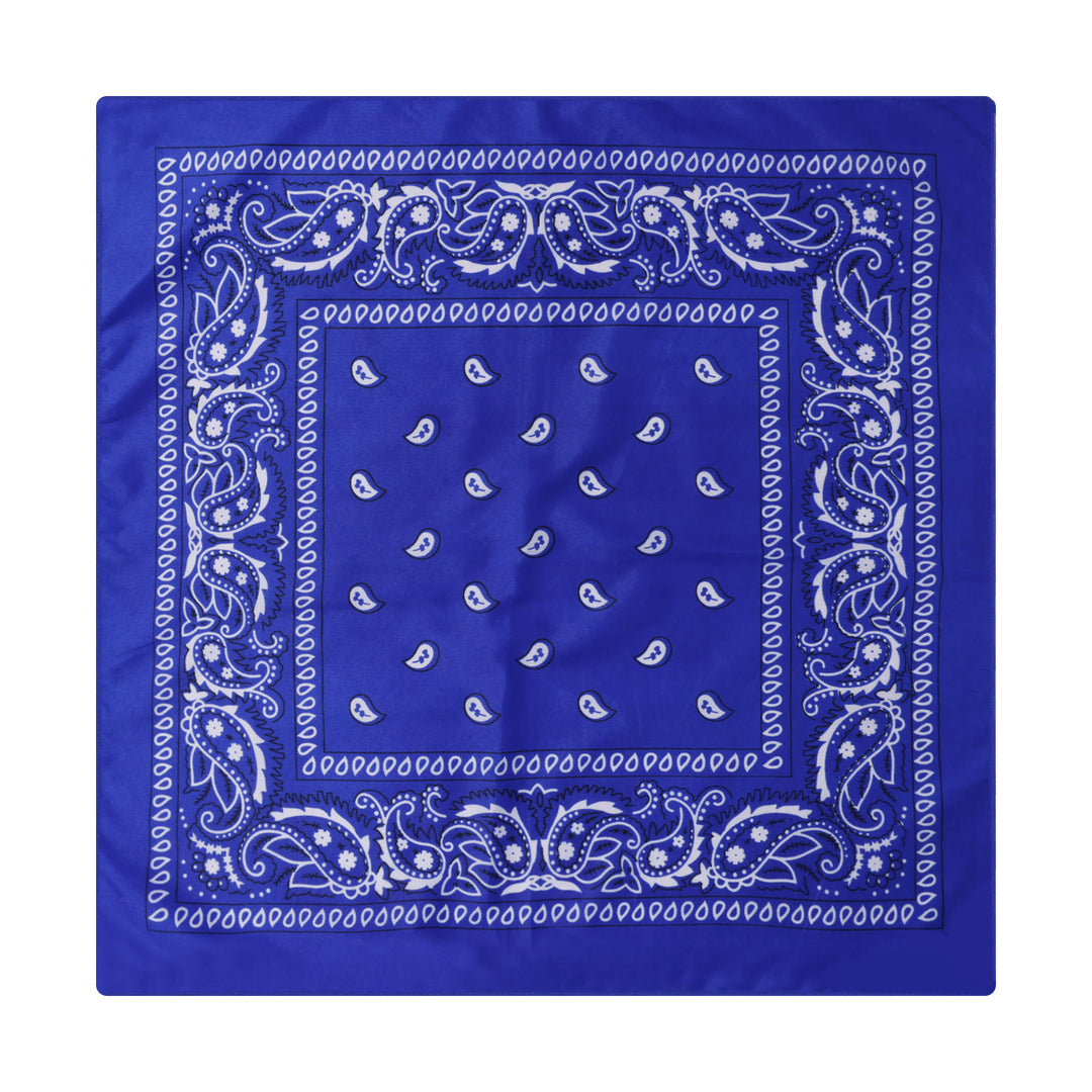 Paisley Cashew Print Pocket Square Brown Sailboat Buckle - Style #11 - image 12