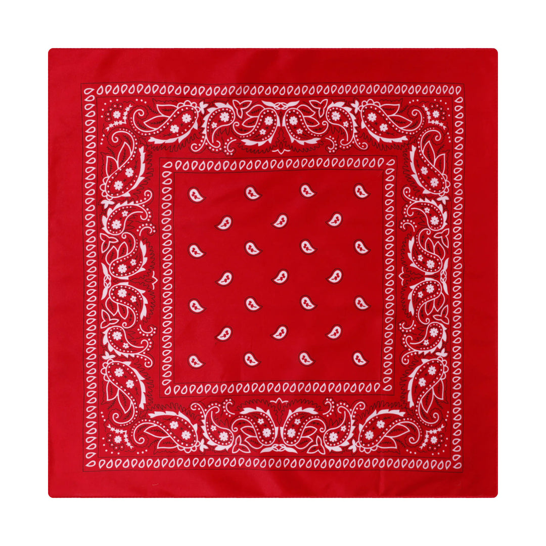 Paisley Cashew Print Pocket Square Brown Sailboat Buckle - Style #13 - image 14