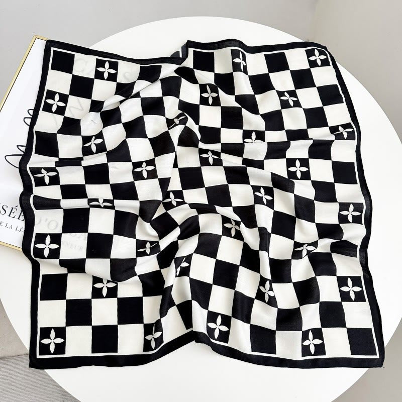 Retro Contrasting Cashew Patterned Pocket Square With Flower Buckle - Style #24 - image 29