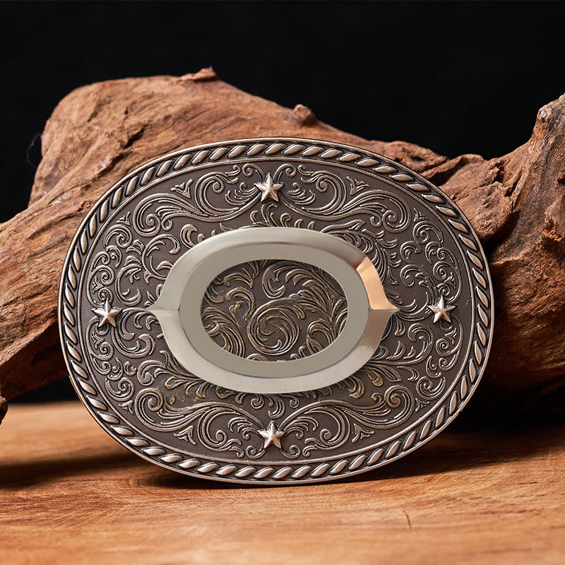 Men's Timeless DIY Initial Letter Silver Buckle Leather Belt - O - Without Belt - image 16