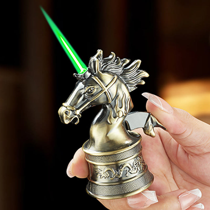 Creative Horse Head Shaped Windproof Butane Lighter - image 1