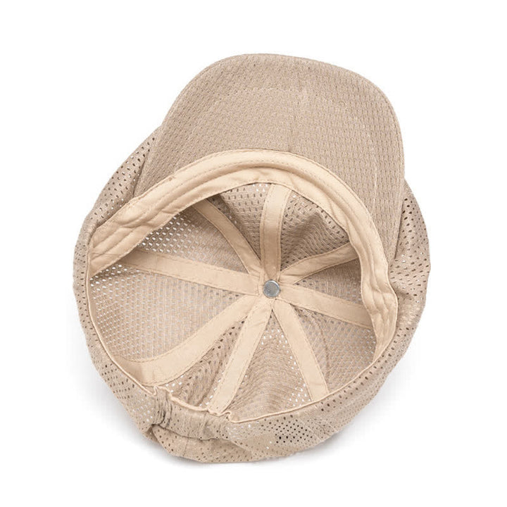 Timeless Solid Color Breathable Mesh Summer Beret Hat - image 7