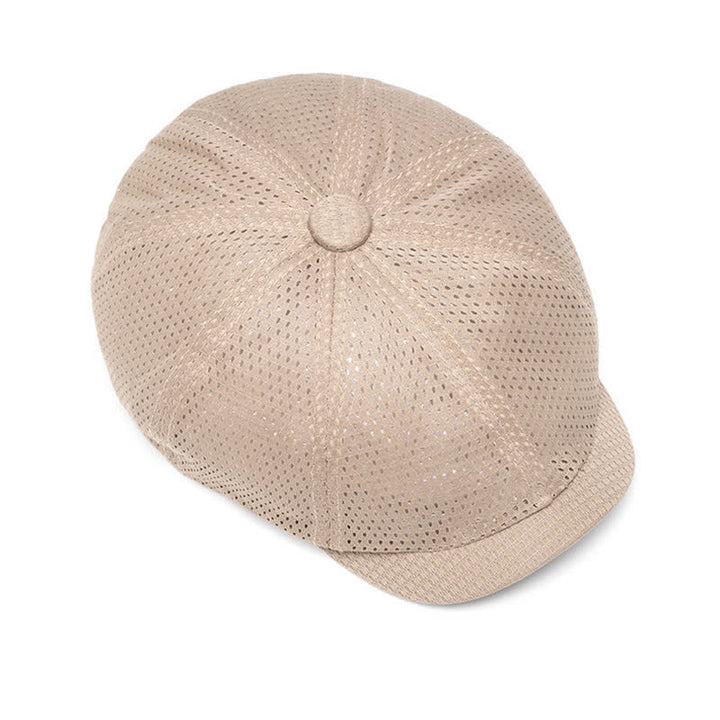 Timeless Solid Color Breathable Mesh Summer Beret Hat - image 5