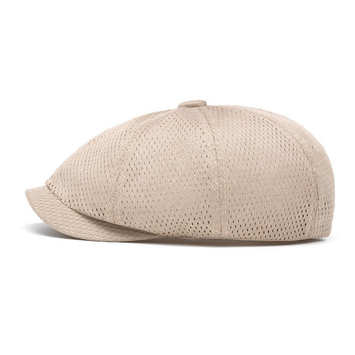 Timeless Solid Color Breathable Mesh Summer Beret Hat - image 4