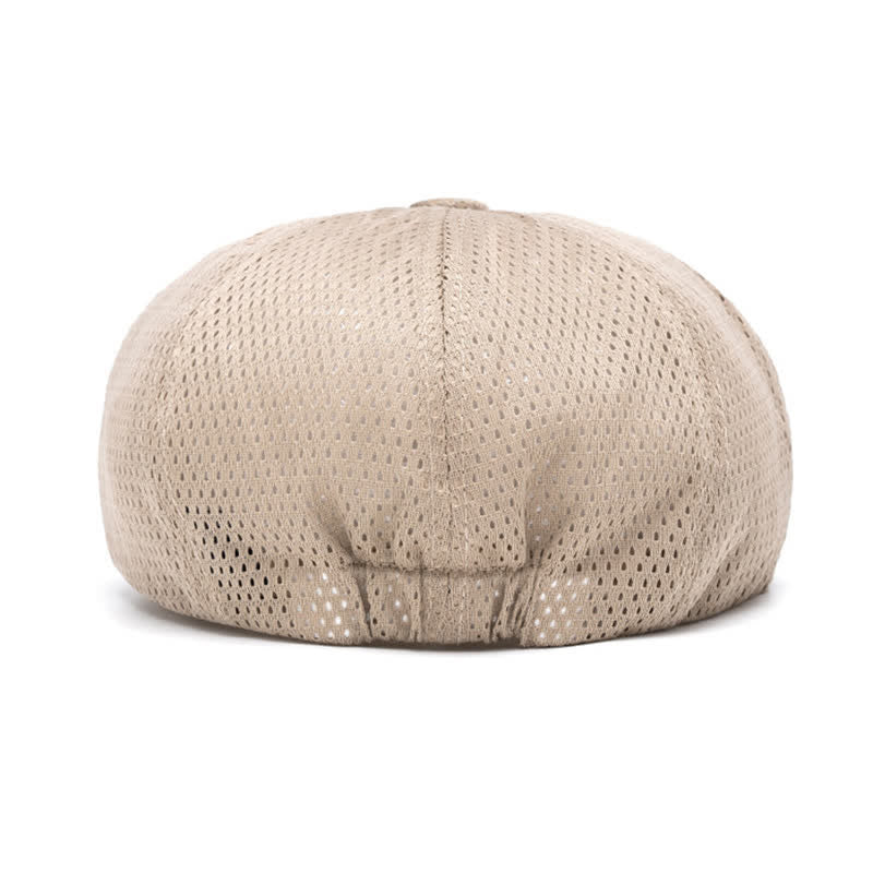 Timeless Solid Color Breathable Mesh Summer Beret Hat - image 6