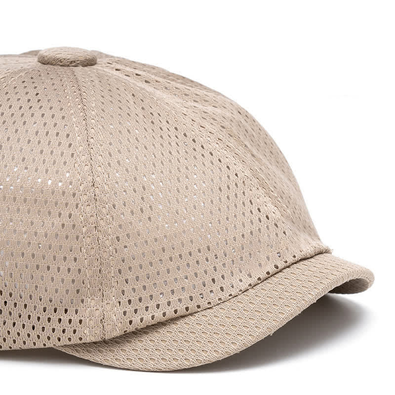 Timeless Solid Color Breathable Mesh Summer Beret Hat - image 1