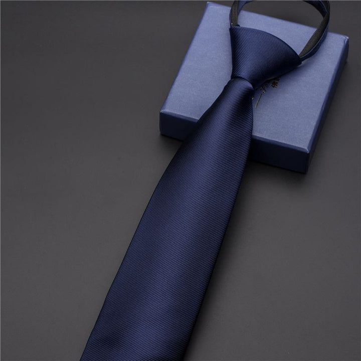 Men's Vintage Printed Necktie With Carved Tie Clip - Style #4 - Silver - image 5