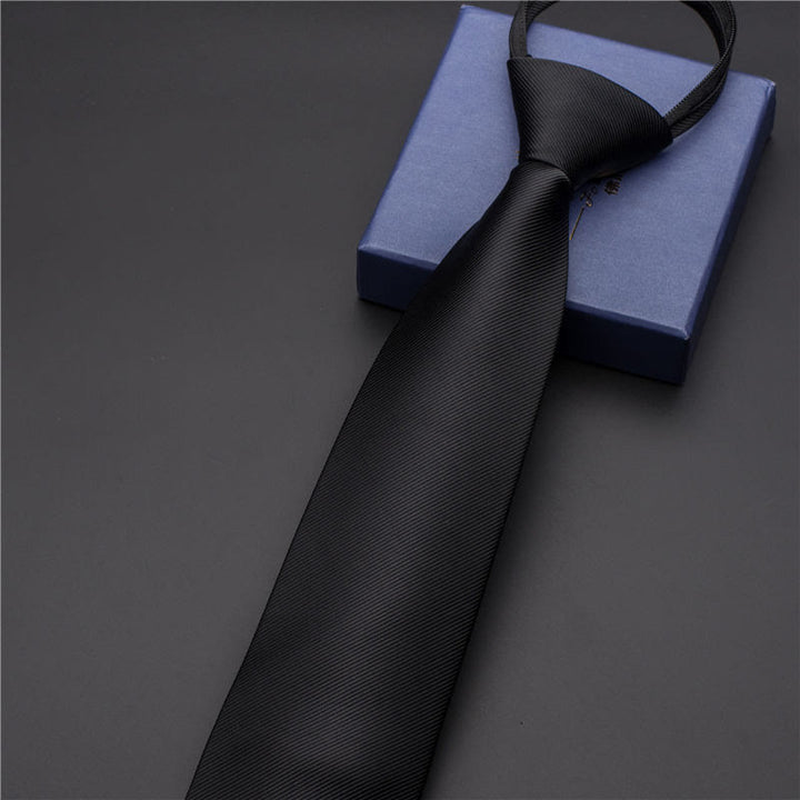 Men's Vintage Printed Necktie With Carved Tie Clip - Style #12 - Silver - image 16