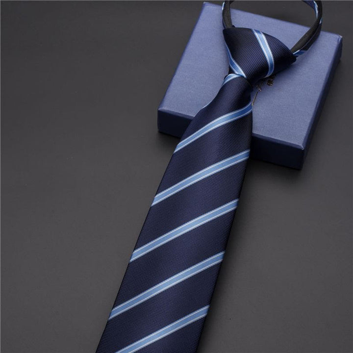 Men's Vintage Printed Necktie With Carved Tie Clip - Style #19 - Silver - image 24