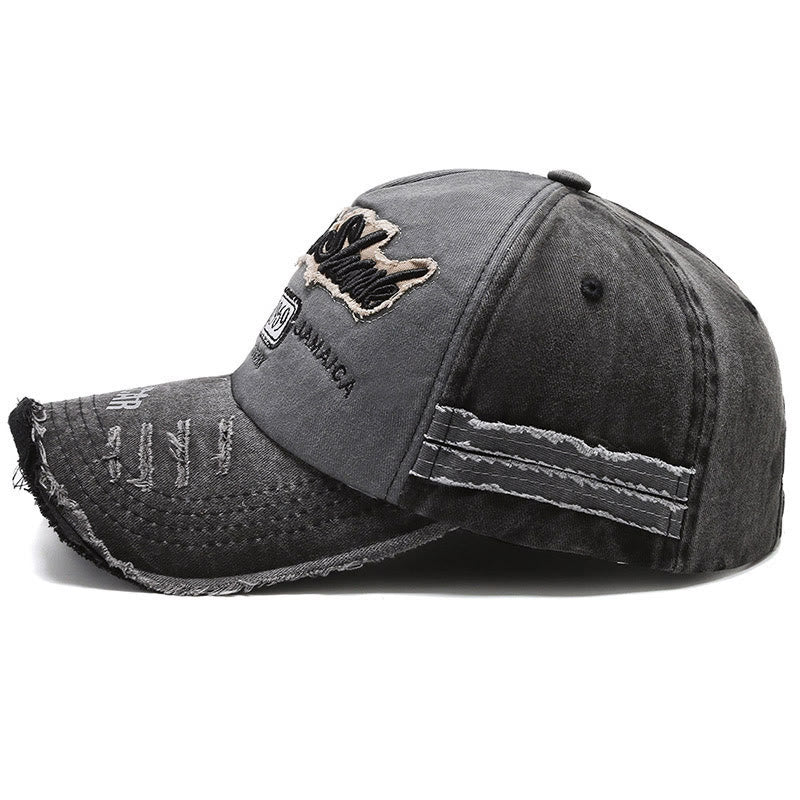 1969 Vintage Washed Color Blocked Summer Baseball Cap - image 1