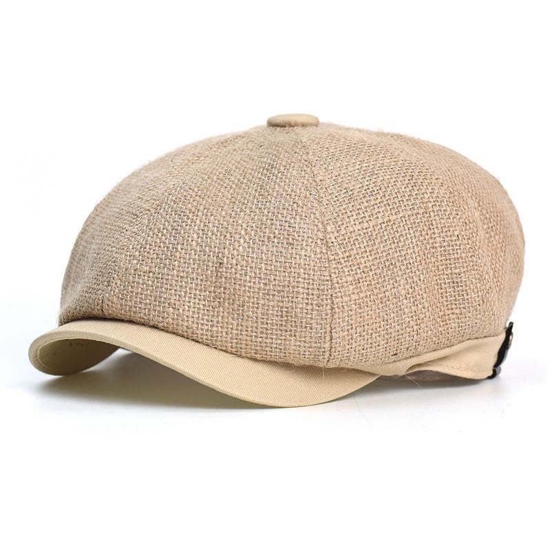 Artistic Retro British Style Breathable Octagonal Beret Hat - image 1