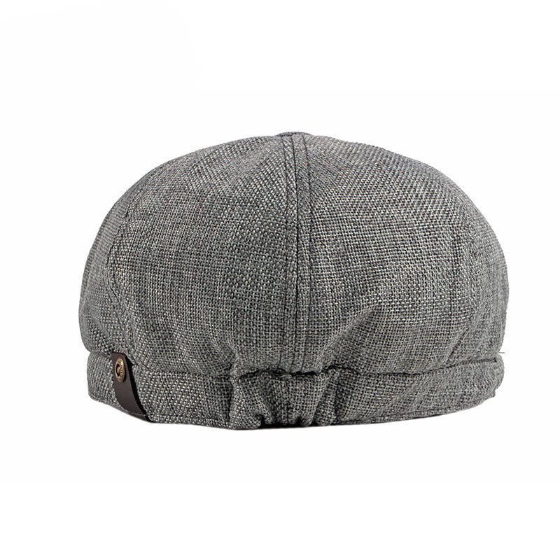 Solid Color Retro British Style Summer Beret Hat - image 2