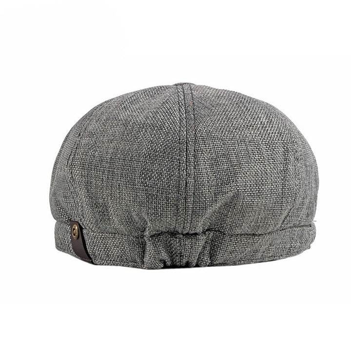 Solid Color Retro British Style Summer Beret Hat - image 2