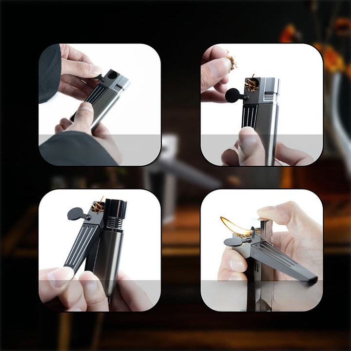 2-in-1 Creative Folding Pipe Butane Lighter - image 4