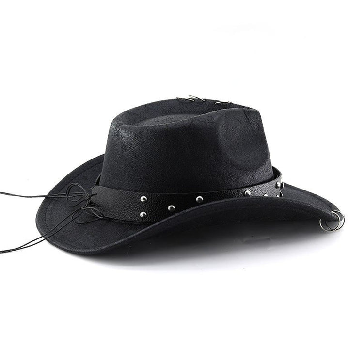Party Skull Decor Unisex PU Leather Cowboy Hat - image 2