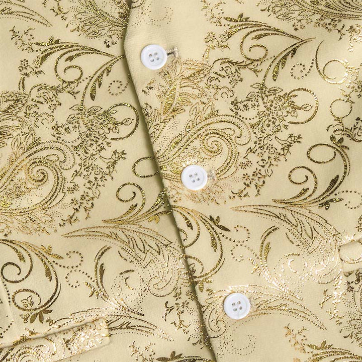 Men's Retro Paisley Jacquard Pattern Slim Fit Vest - image 8