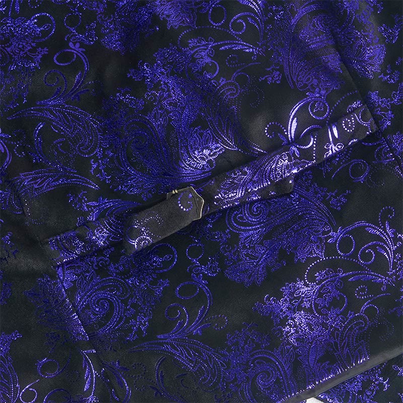 Men's Retro Paisley Jacquard Pattern Slim Fit Vest - image 13