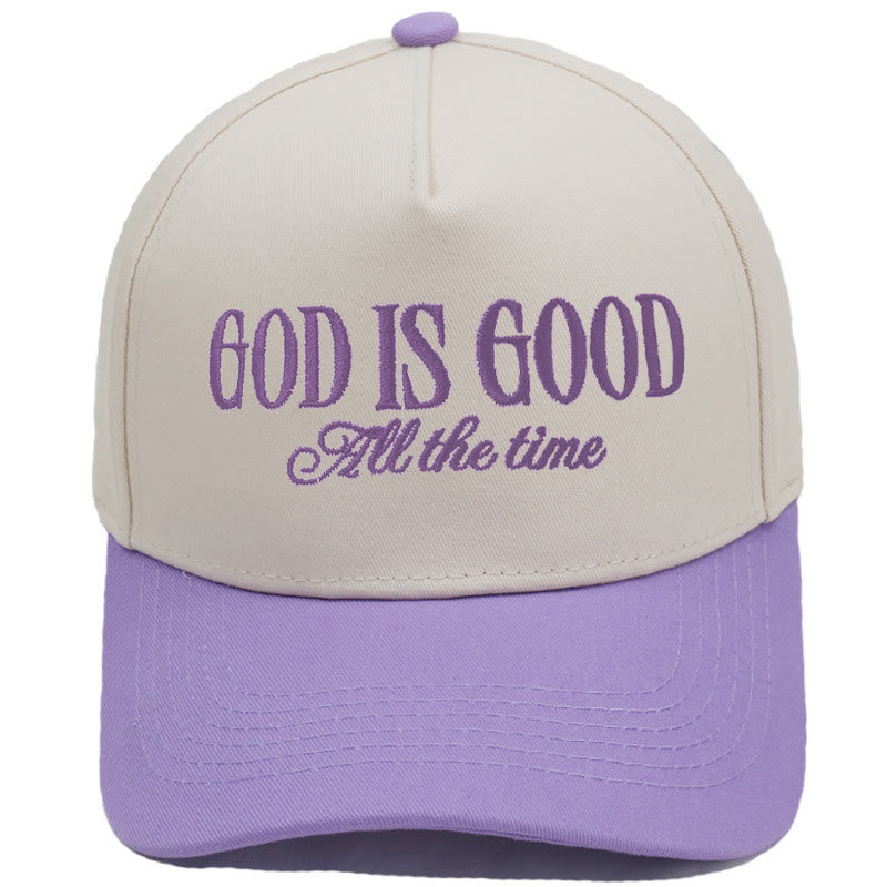 Classic Color Block Retro Style Daily Wear Baseball Cap - Purple - M (22"-22 7/8") - image 4