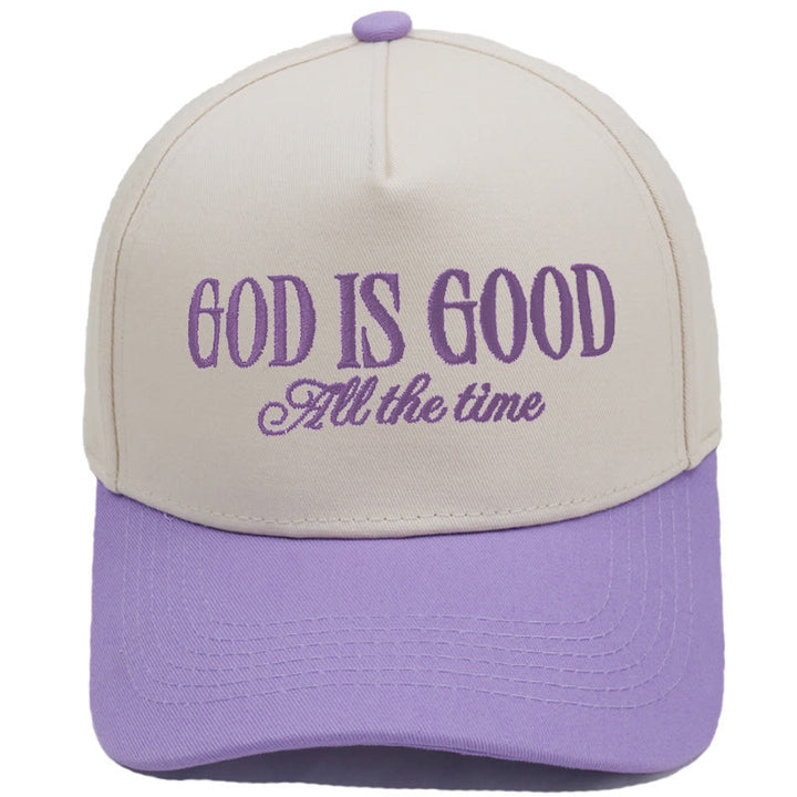 Classic Color Block Retro Style Daily Wear Baseball Cap - Purple - M (22"-22 7/8") - image 4