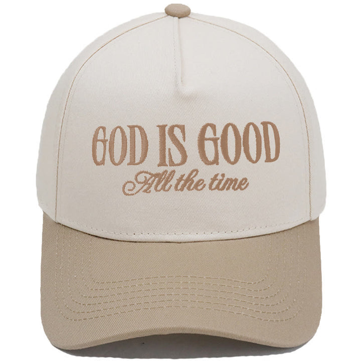 Classic Color Block Retro Style Daily Wear Baseball Cap - Khaki - M (22"-22 7/8") - image 2