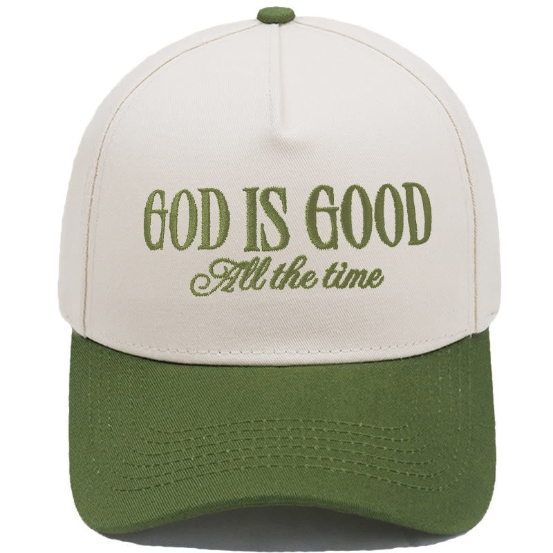 Classic Color Block Retro Style Daily Wear Baseball Cap - Army Green - M (22"-22 7/8") - image 10