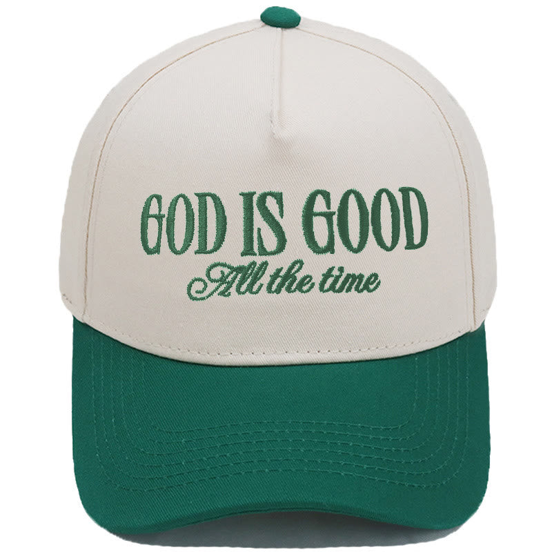 Classic Color Block Retro Style Daily Wear Baseball Cap - Dark Green - M (22"-22 7/8") - image 9
