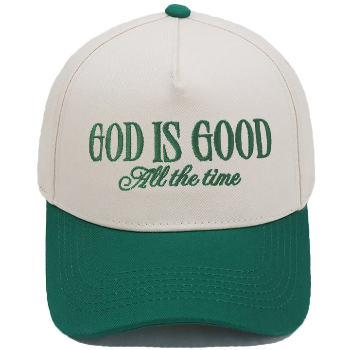 Classic Color Block Retro Style Daily Wear Baseball Cap - Dark Green - M (22"-22 7/8") - image 9