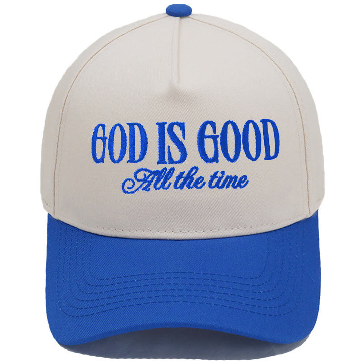 Classic Color Block Retro Style Daily Wear Baseball Cap - Royal Blue - M (22"-22 7/8") - image 6