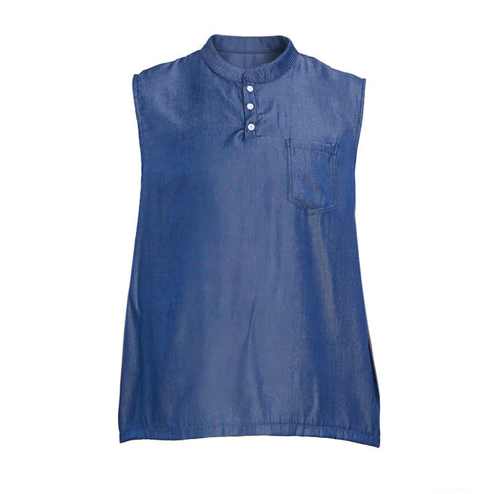 Men's Summer Washed Color Sleeveless T-Shirt Vest - image 12