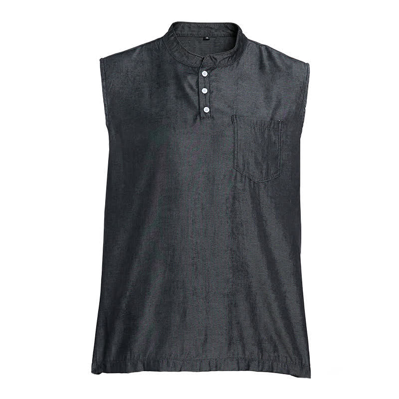 Men's Summer Washed Color Sleeveless T-Shirt Vest - image 11