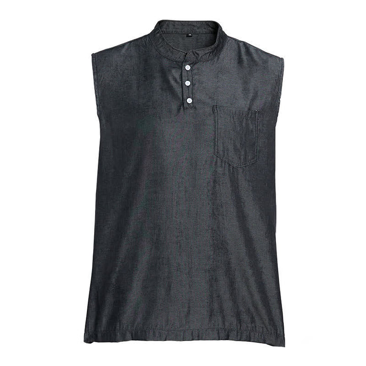 Men's Summer Washed Color Sleeveless T-Shirt Vest - image 11