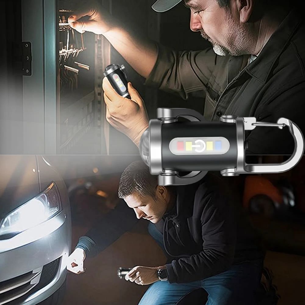 Multifunctional Waterproof Mini LED Flashlight Portable Keychain - image 3