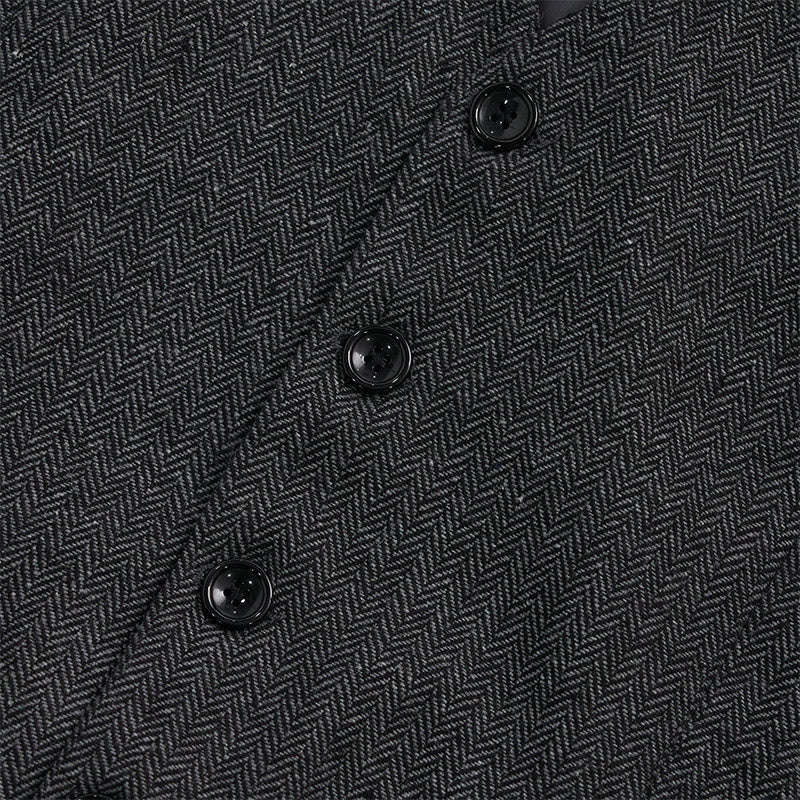 Men's Business Casual Relaxed Fit V-Neck Waistcoat - image 13