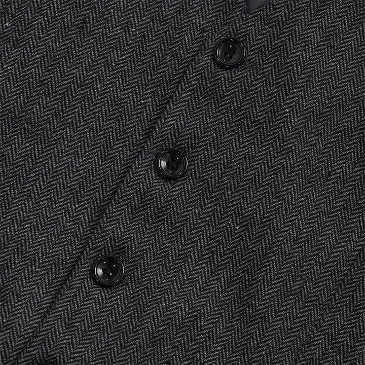 Men's Business Casual Relaxed Fit V-Neck Waistcoat - image 13