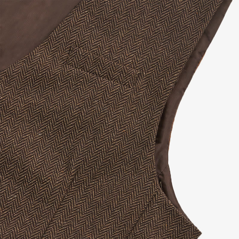 Men's Business Casual Relaxed Fit V-Neck Waistcoat - image 12