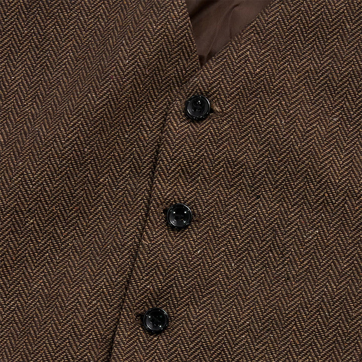 Men's Business Casual Relaxed Fit V-Neck Waistcoat - image 8