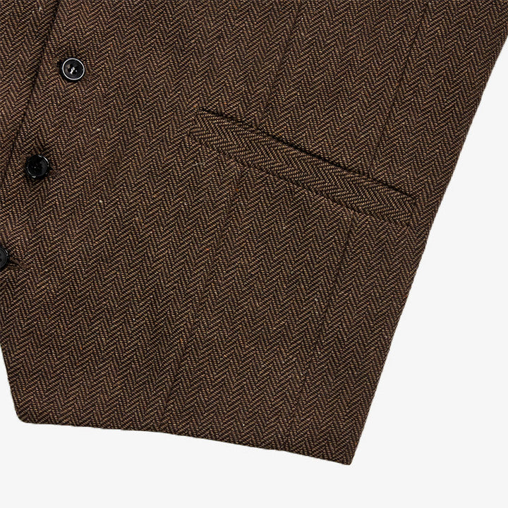 Men's Business Casual Relaxed Fit V-Neck Waistcoat - image 11